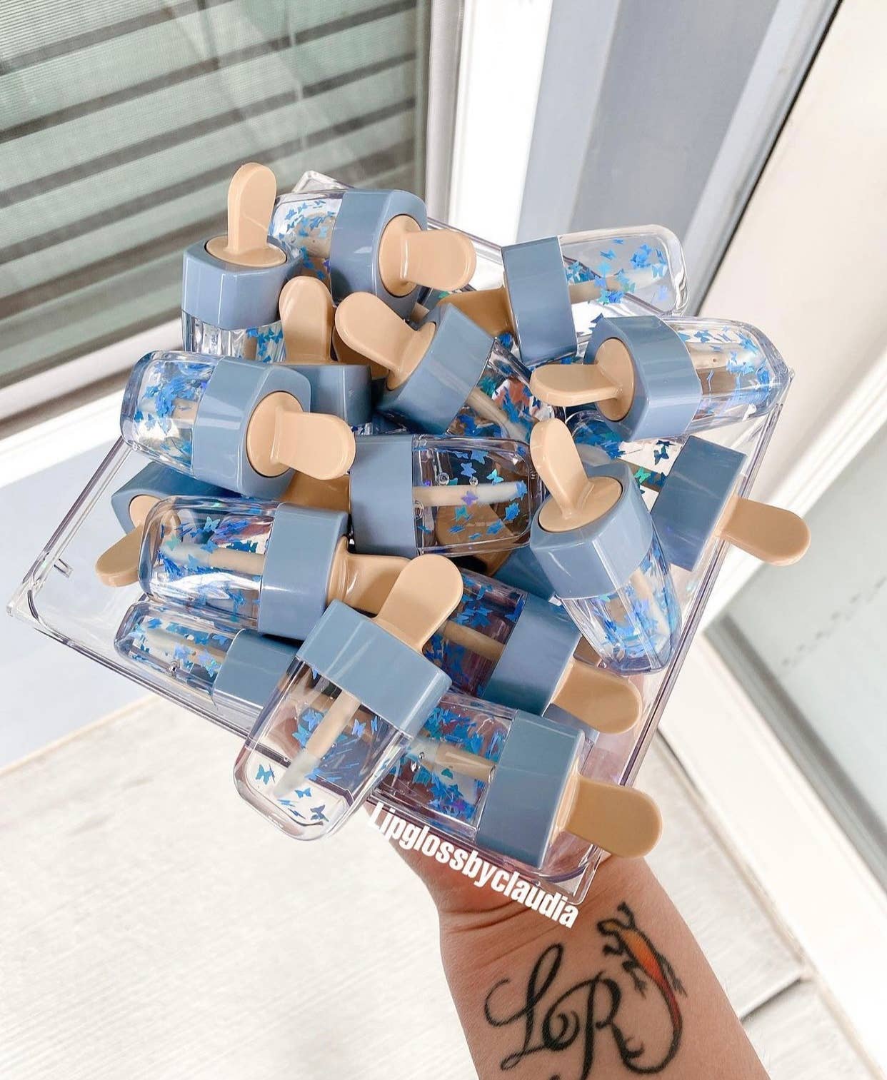 Blue Butterfly Pop Lip Gloss