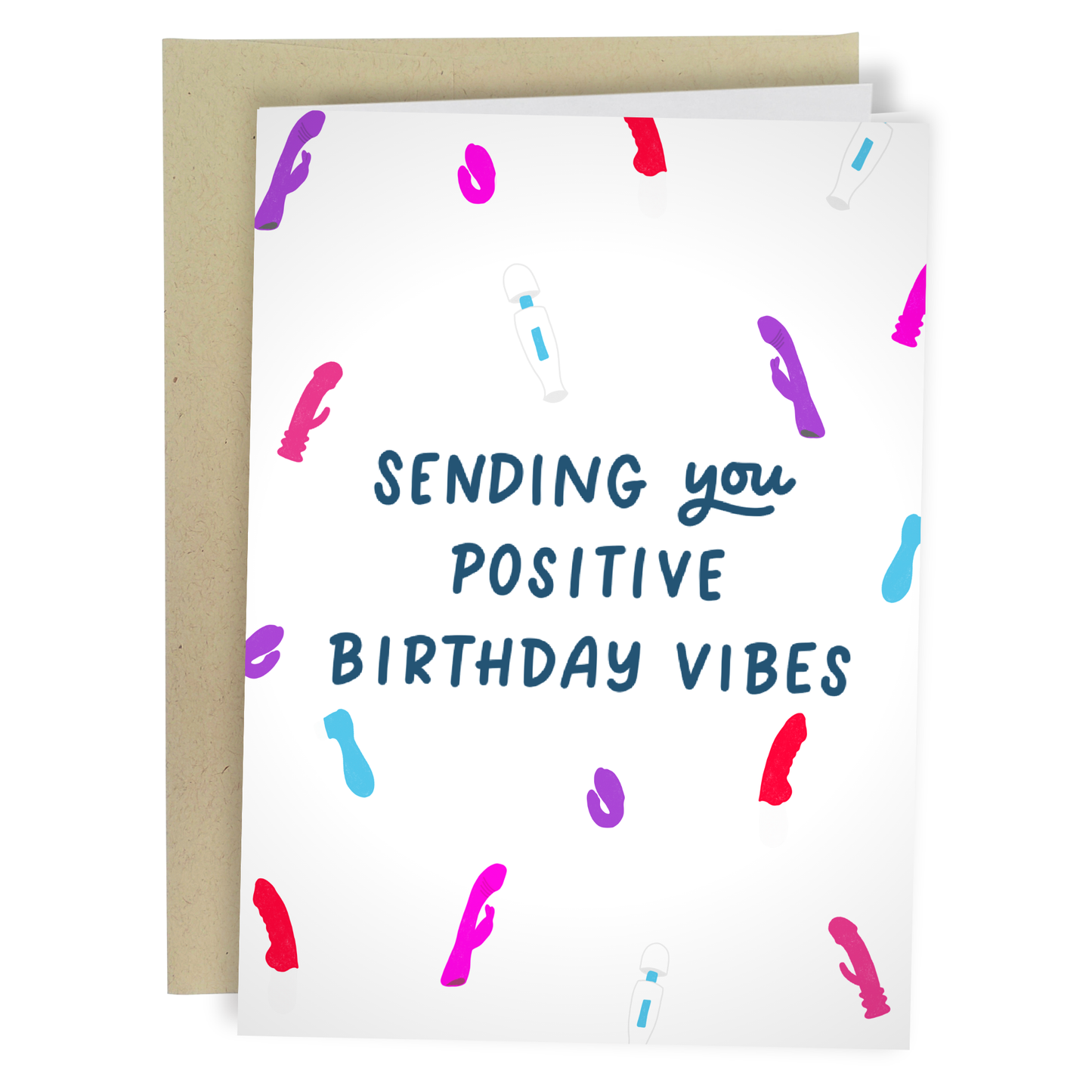 Positive Birthday Vibes Greeting Card