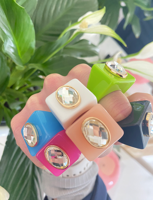 Glitzy Gal Rings (Multiple Colors & Sizes)