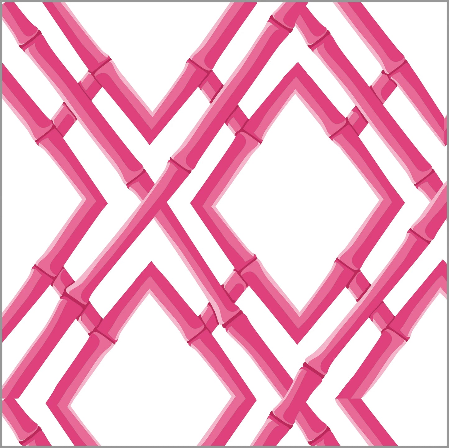 Gift Wrap Rolls: Hot Pink Bamboo Trellis
