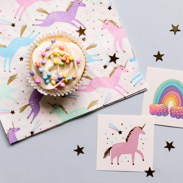 Large Napkins: Magical Unicorn