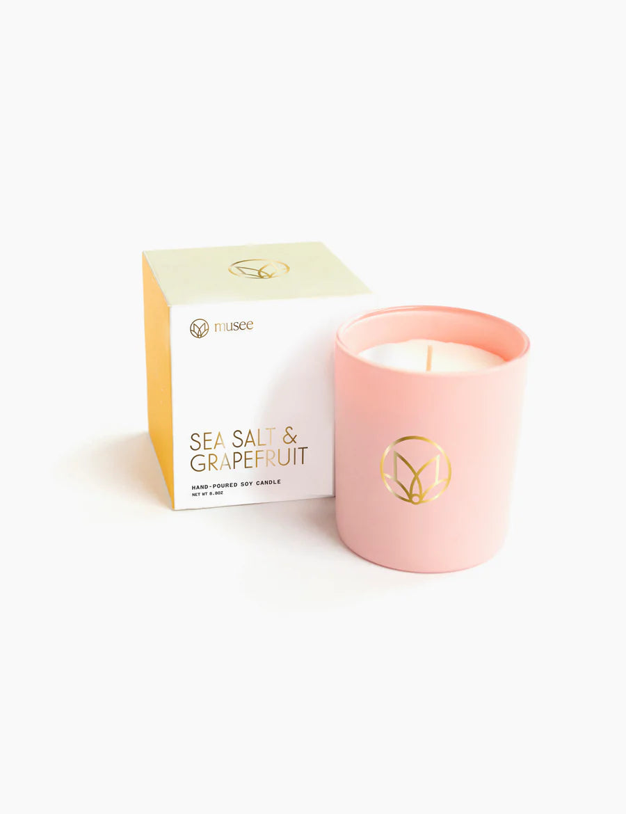 Soy Candle: Sea Salt & Grapefruit
