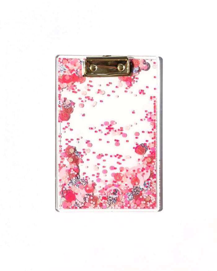 Mini Confetti Clipboard: Pink About Confetti