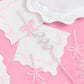 Pink Bow Straw Set