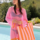 Orange & Pink Mirage Tote Bag