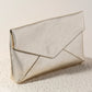 Metallic Gold Maddie Envelope Clutch