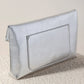 Metallic Silver Maddie Envelope Clutch