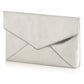 Metallic Silver Maddie Envelope Clutch