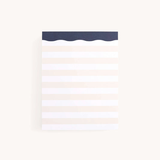 Simplified Cream Stripes Notepad