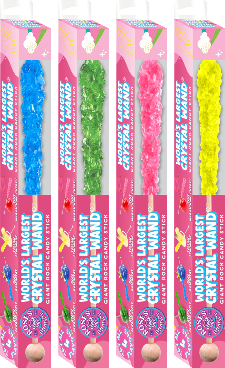 Roses World's Largest Rock Candy Stick (Multiple Flavors Available)