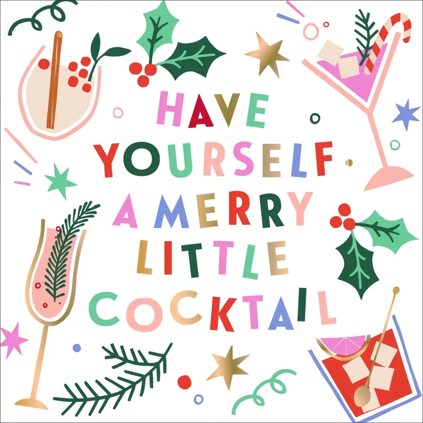 "Have Yourself a Merry Little Cocktail" Cocktail Napkins