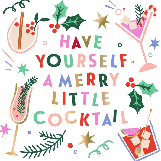"Have Yourself a Merry Little Cocktail" Cocktail Napkins