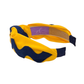 Blue Ric Rac on Yellow Gold Handmade Headband
