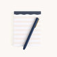 Simplified Cream Stripes Notepad