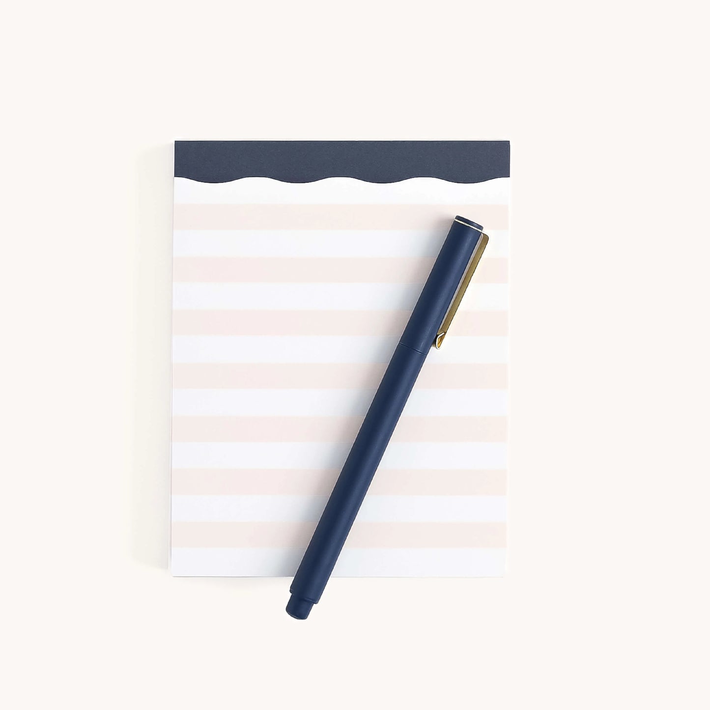 Simplified Cream Stripes Notepad