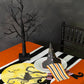 Vintage Black & White Stripe Paper Table Runner