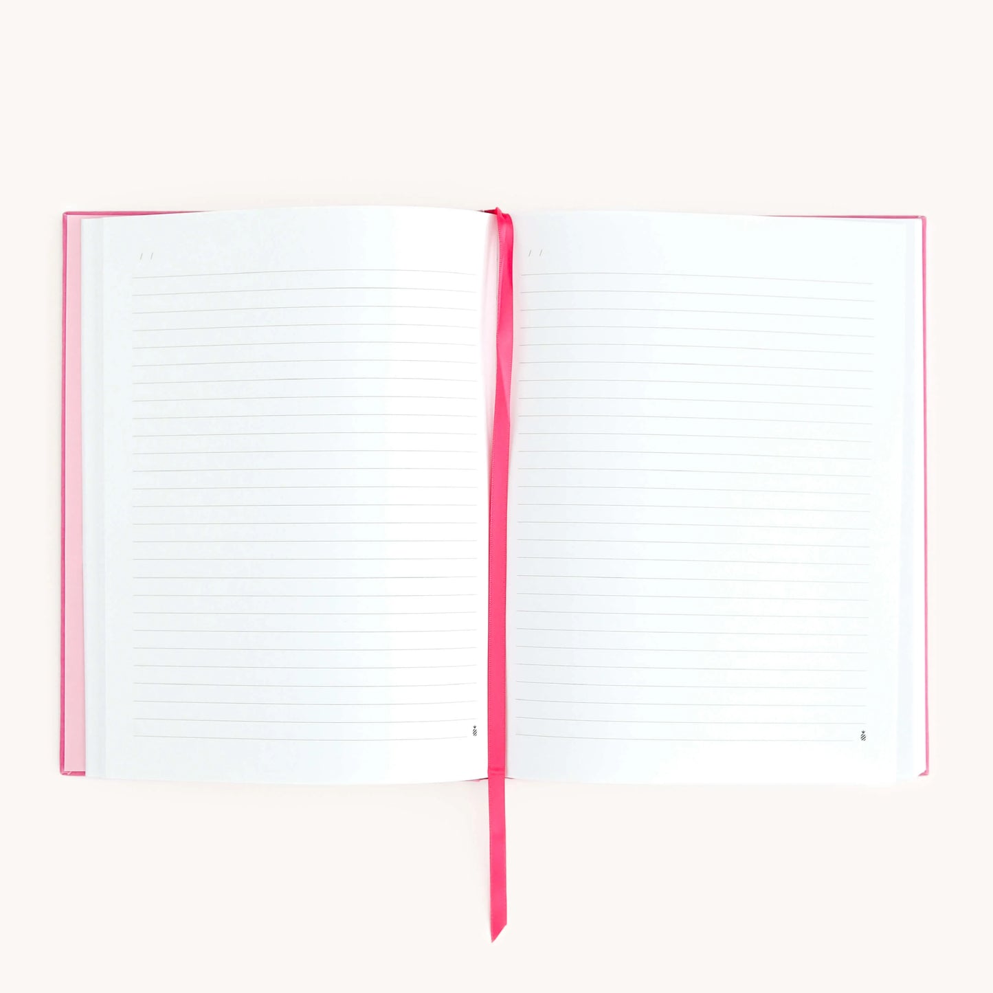 Simplified Raspberry Pink Linen Journal