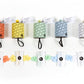 Reusable Confetti Popper: Powder White with Rainbow Confetti