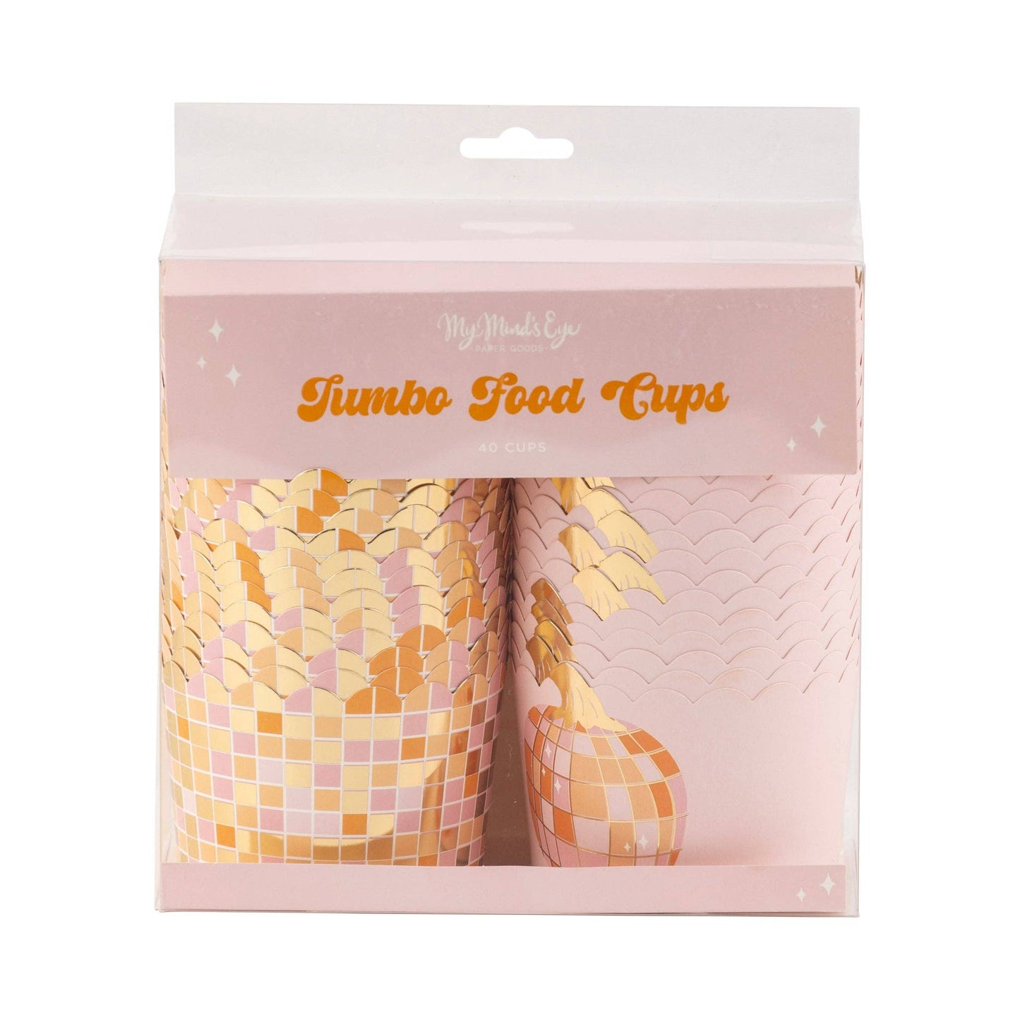 Jumbo Foil Pumpkin Disco Baking/Treat Cups