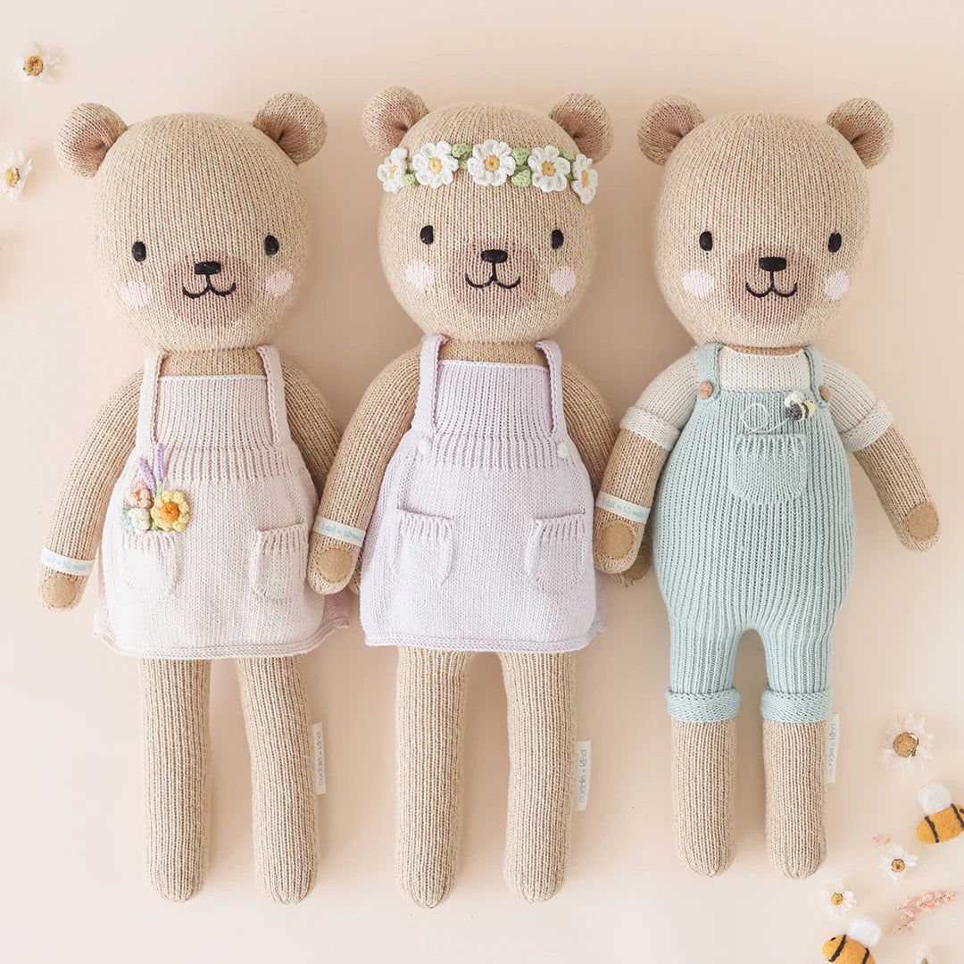 Charlie the Honey Bear Hand-Knit Doll