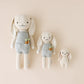 Oatmeal Baby Bunny Hand-Knit Doll