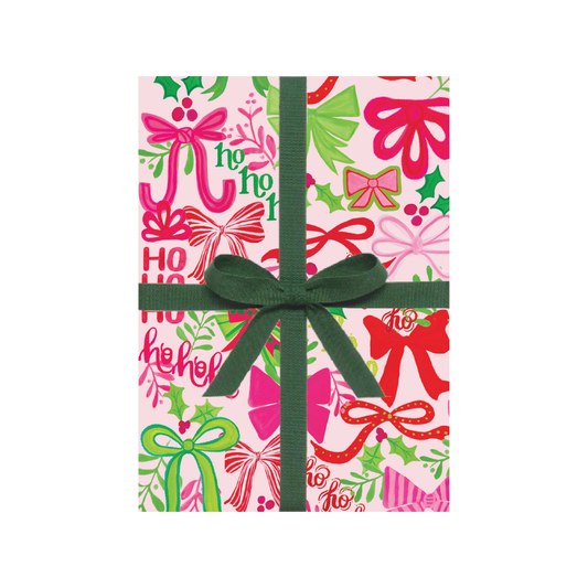 Pink Bright Bows Wrapping Paper