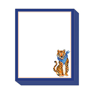 Handpainted Tiger with Blue Bandana Short Stack Pad