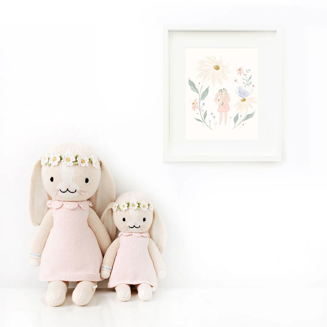 Hannah the Bunny Hand-Knit Doll (Blush)