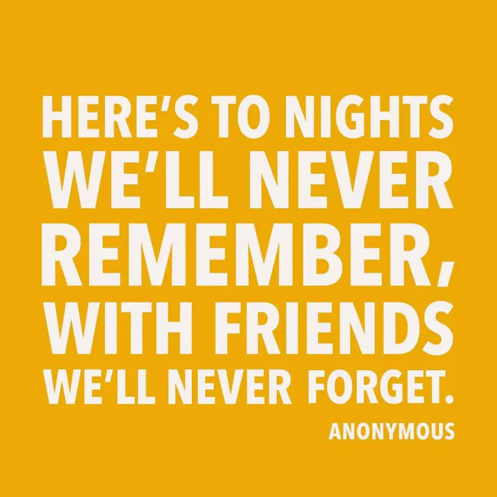 "Here's to the Nights" Cocktail Napkins