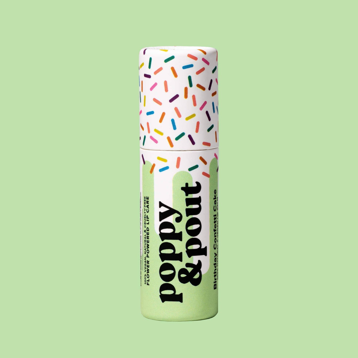 Birthday Confetti Cake Plant-Based Lip Balm: Green