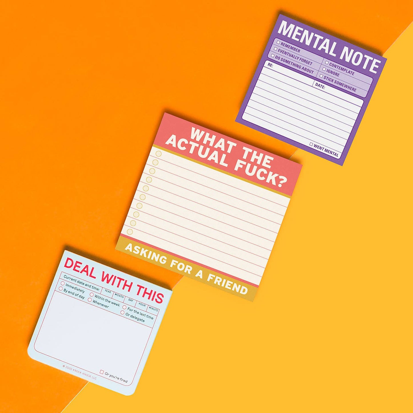 Actual F*ck Large Sticky Notes (4x4-inches)