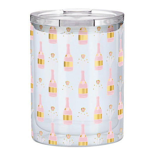 Champagne Pattern Short Double-Walled Tumbler