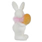 Flocked White Bunny with Egg (Multiple Styles Available)