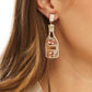 Crystal Cocktail Themed Earrings (Multiple Styles)
