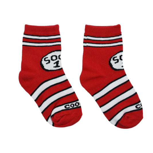 Sock 1 Sock 2 Kids Crew Socks (Size 4-7)