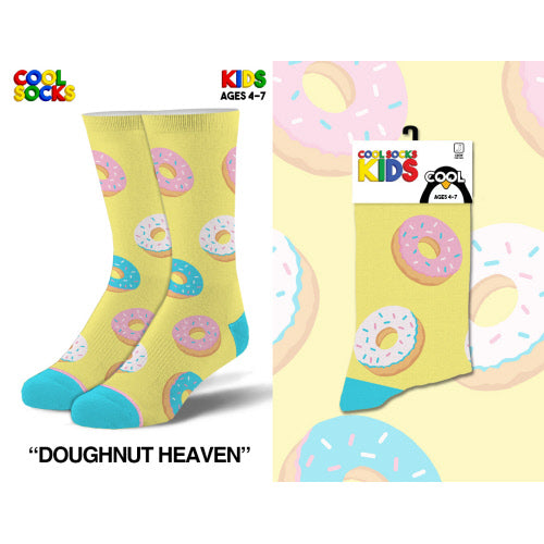 Doughnut Heaven Kids Crew Socks (Size 4-7)