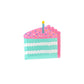It's a Birthday Cake Slice Canapé Plates