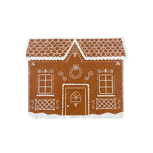 Baking Spirits Bright Gingerbread House Large Napkins
