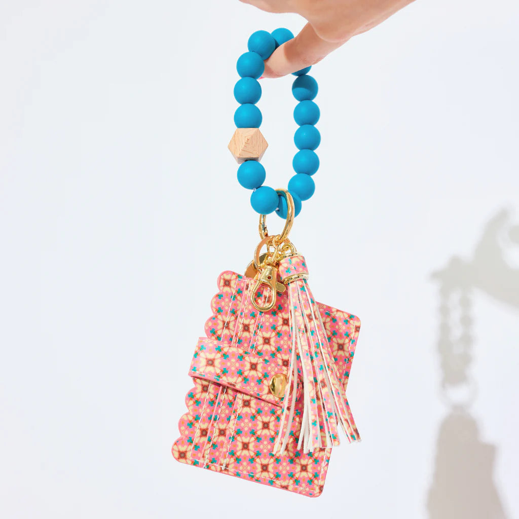 Lucky Blossom Keychain Wristlet Wallet