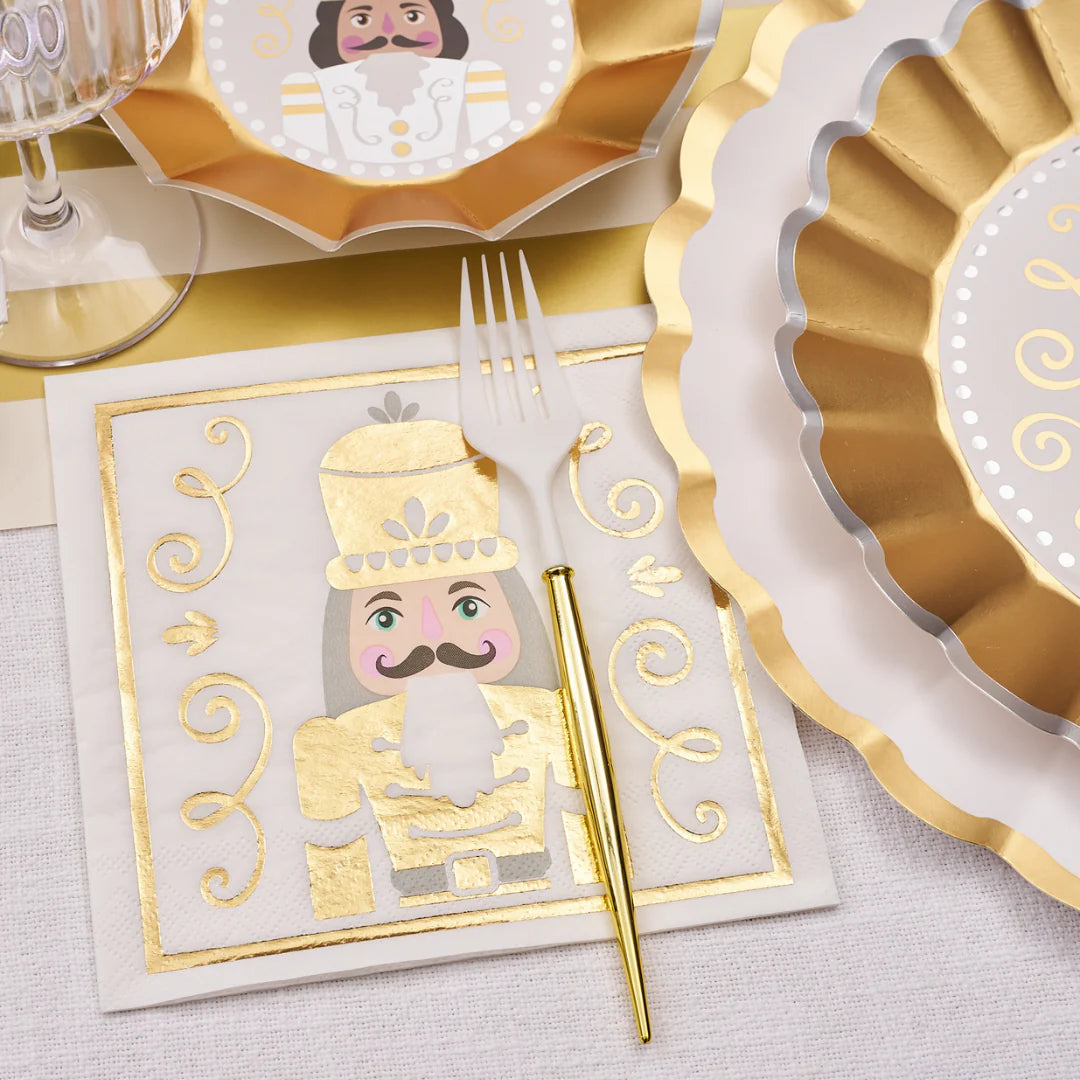 Gilded Nutcracker Paper Lunch Napkin