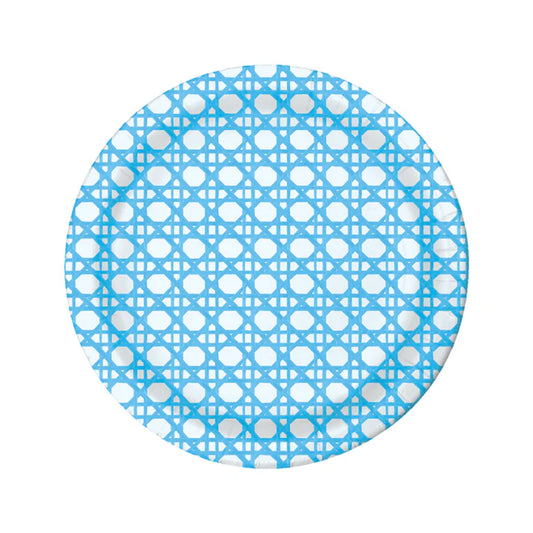 Blue Cane Paper Plates (Two Sizes Available)