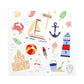 Seaside Sticker Sheets