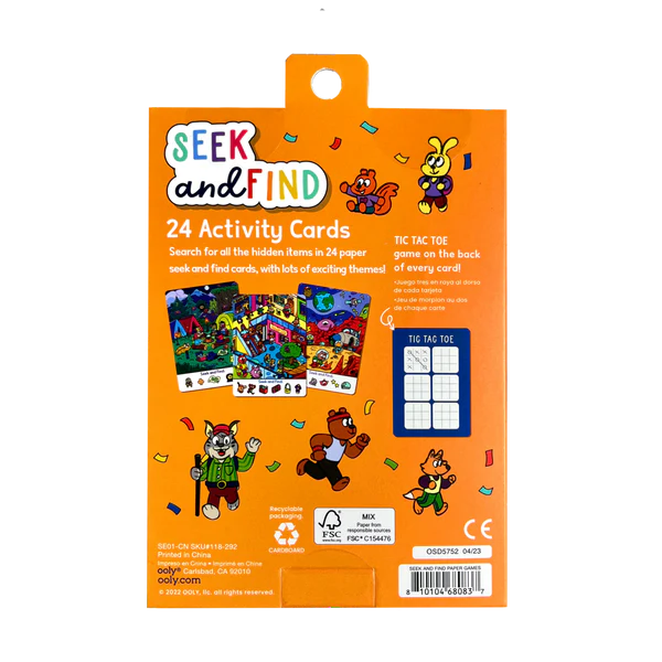 Activity Cards: Seek and Find