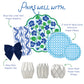 Blue Cane Paper Plates (Two Sizes Available)