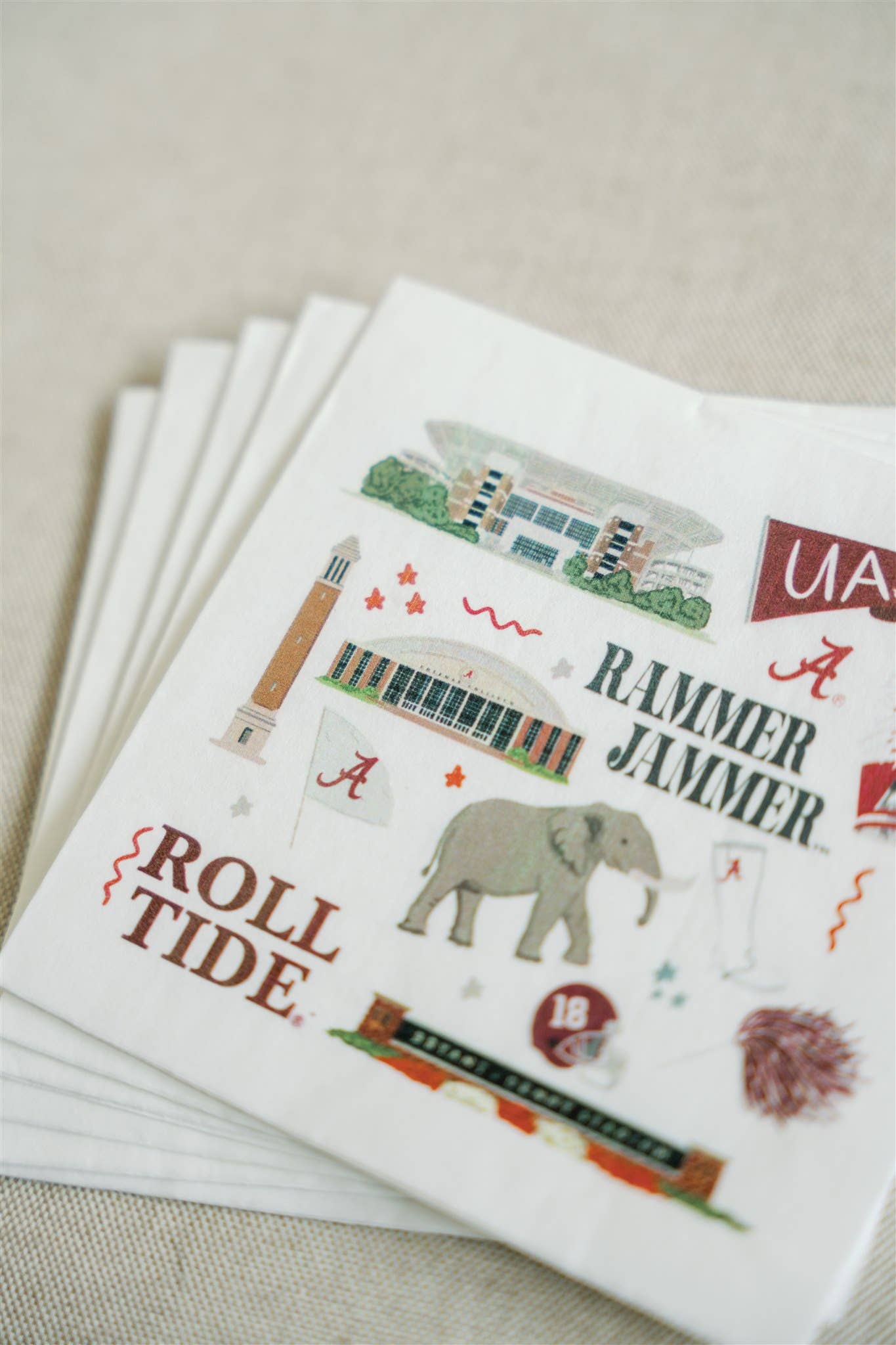 University of Alabama Icon Napkins