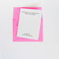 Letterpress Greeting Card: I Thought You Were a Total Bitch