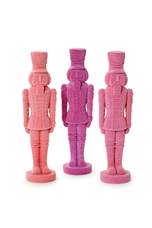 Flocked Nutcrackers (Multiple Colors Available)