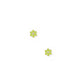 Alli Flower Neon Green Screwback Stud Earrings