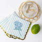 Hydrangea Stem Floral Paper Beverage Napkin
