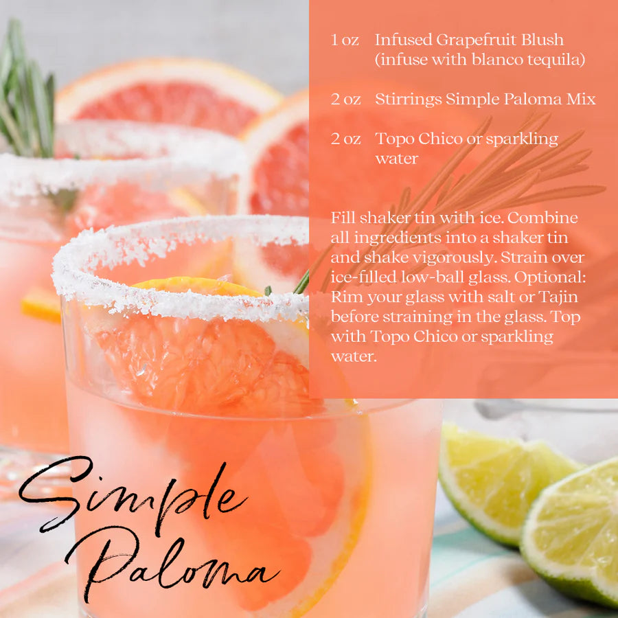 Grapefruit Blush Cocktail Infusion Jar